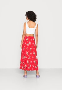 Vero Moda VMSIMPLY EASY SKIRT - Saia comprida - goji berry/freya