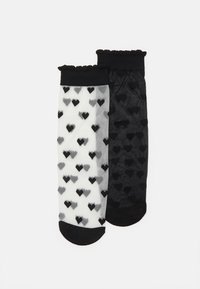 DAGMAR HEARTS SOCK 2 PACK - Calze - black