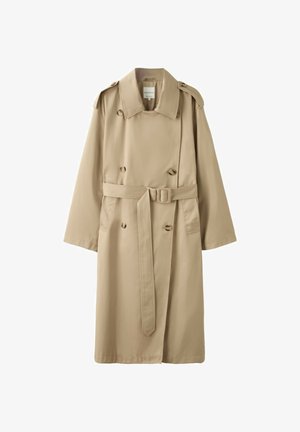 Stradivarius, LONG BASIC TRENCH COAT - Trench - mottled beige