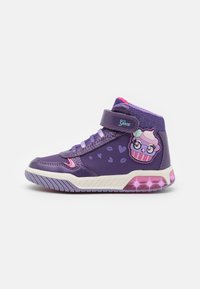 Geox INEK GIRL LIGHT UP - Sneakers high - violet/fuchsia