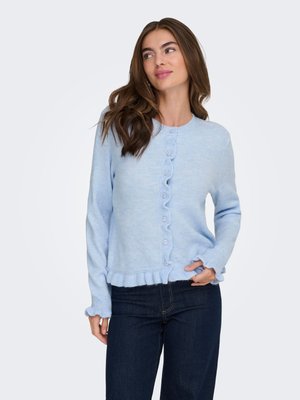 JDY JDYLETTY LS ON FRILL NOOS - Chaqueta de punto - cashmere blue