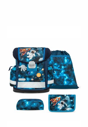 CLASSY - SET - School bag - mottled blue
