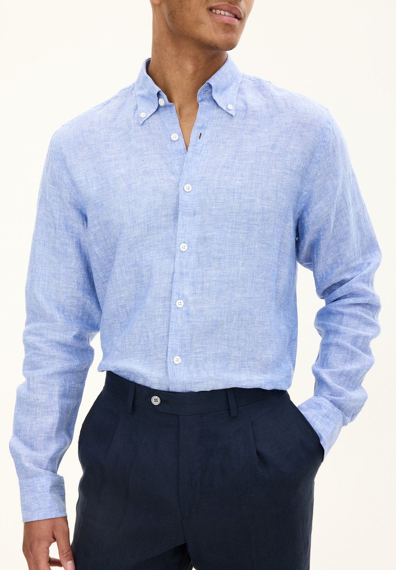 Oscar Jacobson - REG FIT BD SIGNATURE - Overhemd - harmony blue, Vergroten