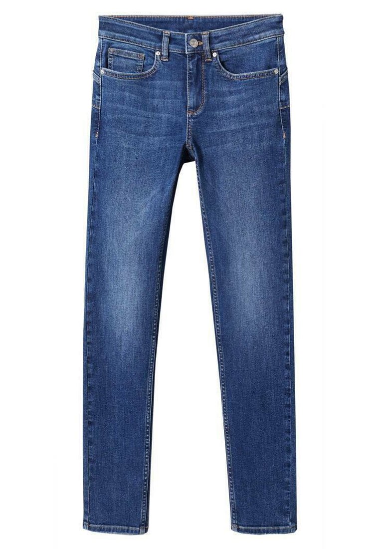 Mango Slim fit jeans donkerblauw