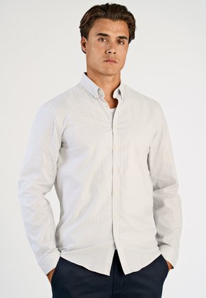 STRIPED SUPERFLEX OXFORD - Overhemd - stone grey