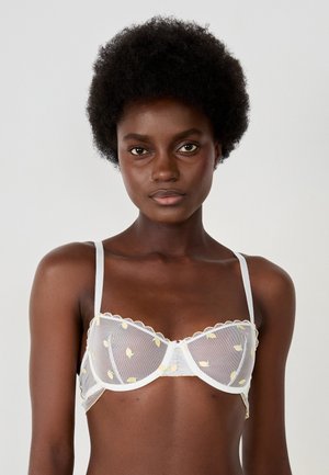 Etam FRUITY - Balconette bra - white/light yellow