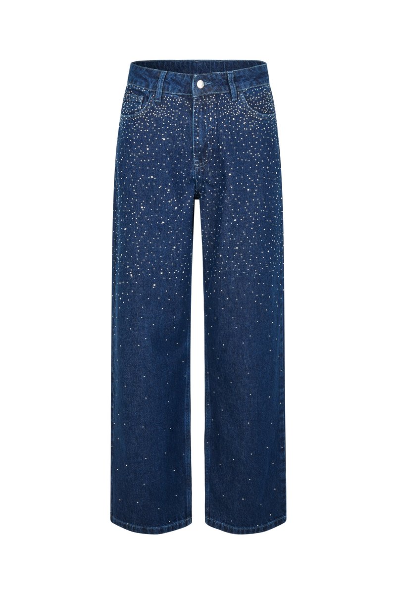 Cras Relaxed fit jeans donkerblauw denim