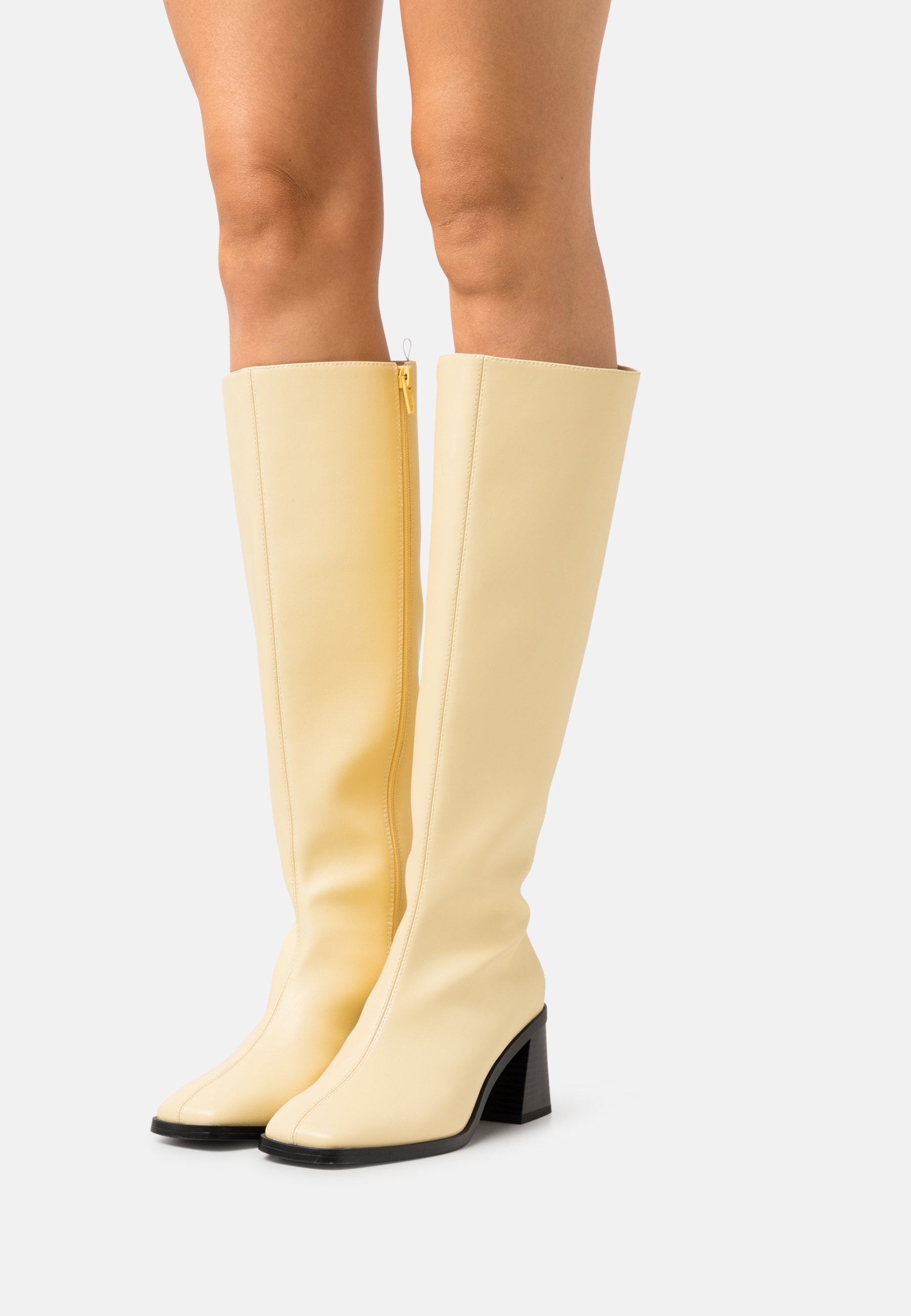 monki yellow boots