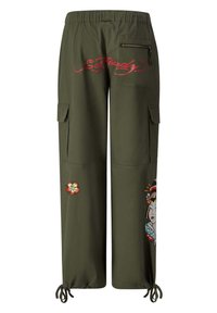 Ed Hardy TOKYO GEISHA - Cargobyxor - dusty olive