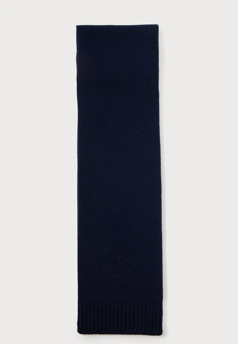 COACH EMBOSSED MUFFLER UNISEX - Écharpe - deep blue/bleu marine ...