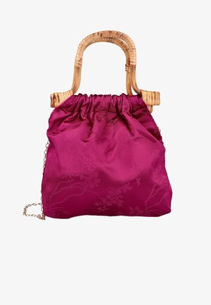 Pink Desert, BOLSO DE FIESTA CON ASAS DE MADERA - Bolso de mano - berry