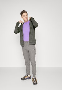 BALR. Q-SERIES STRAIGHT ZIPPED HOODIE - Tröja med dragkedja - grey