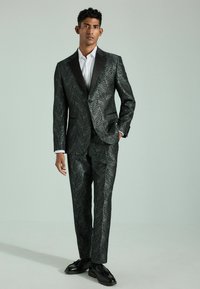 Next REGULAR FIT TEXTURED PRINT TUXEDO  - Giacca elegante - black