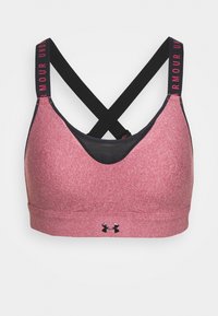 INFINITY HIGH HEATHER BRA - Brassières de sport à maintien supérieur - red