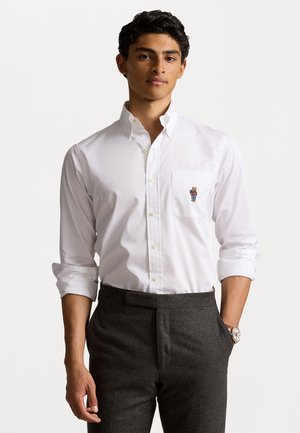 Polo Ralph Lauren CUSTOM FIT POLO BEAR POPLIN SHIRT - Krekls - white