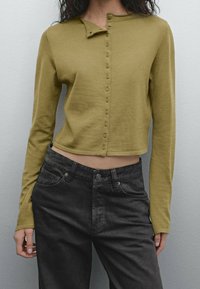 Massimo Dutti Strickjacke - olive