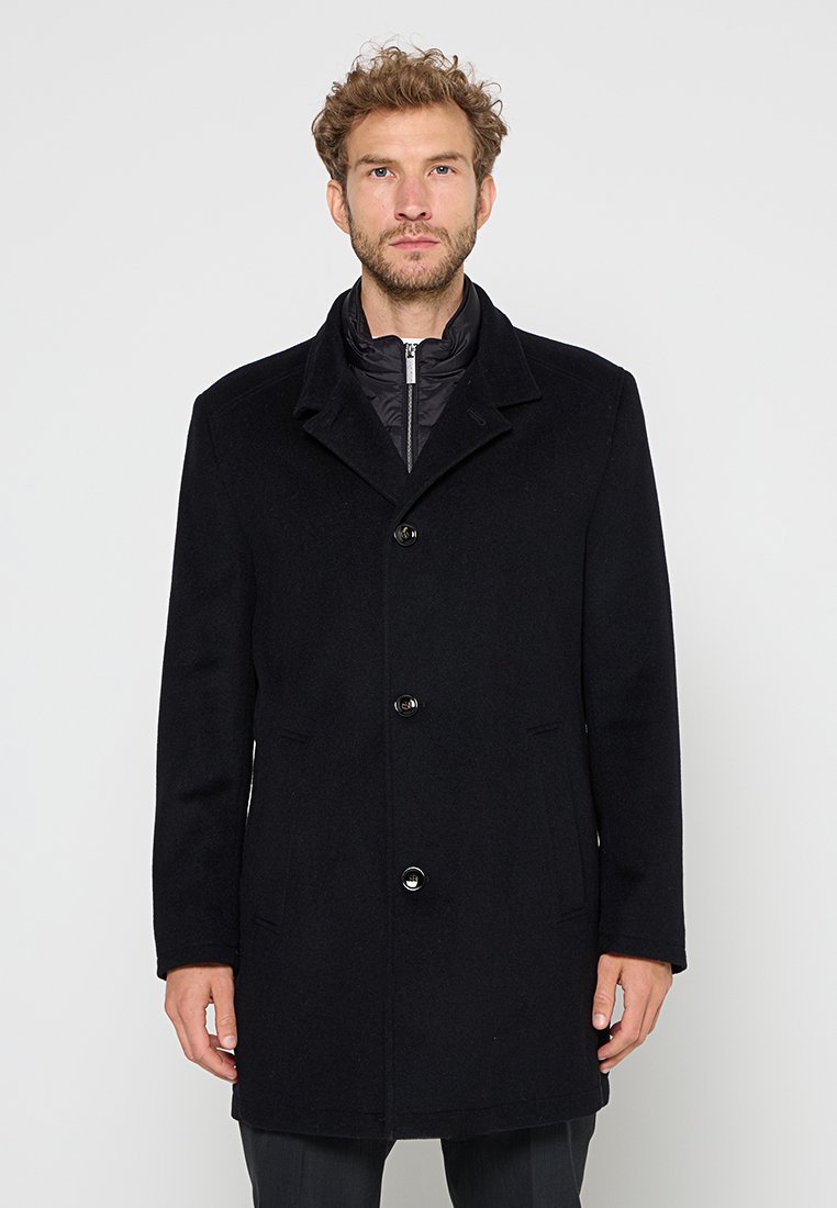 Bugatti Halflange jas zwart Bugatti Halflange jas zwart