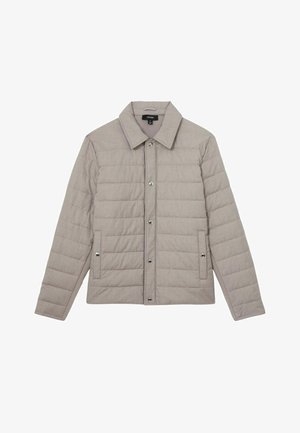 Reiss, REGULAR FIT - HARRISON QUILTED HYBRID PRESS-STUD JACKET . - Téli dzseki - mink brown