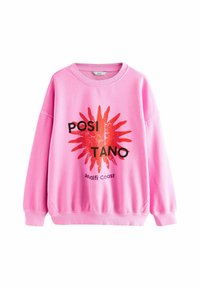 Next POSITANO CITY GRAPHIC PRINT CREW NECK - Sweater - pink