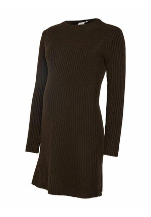 MAMALICIOUS, DRESS MLPALIA MATERNITY DRESS - Robe pull - chocolate torte