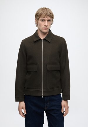 Lindbergh, JACKET - Light jacket - dk brown mel