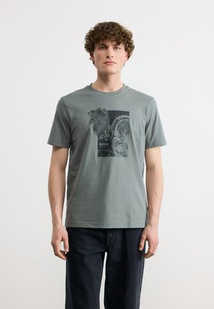 T-shirt con stampa - open grey