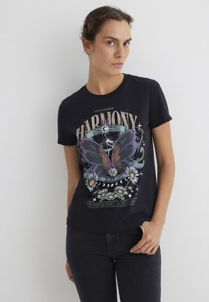 GRAPHIC  - Print T-shirt - black