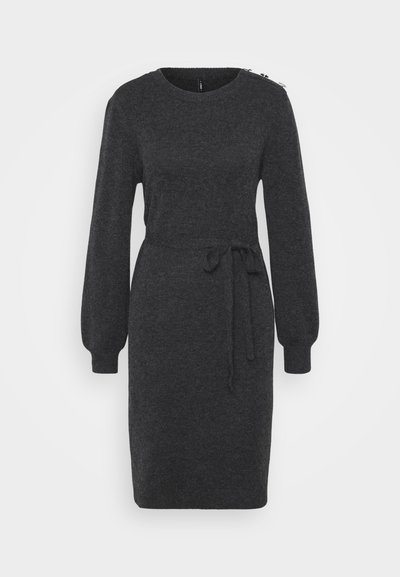 ONLGLORY LIFE BUTTON DRESS - Robe fourreau - dark grey melange