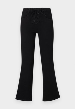 ONLY Petite, ONLPOWER MID TILE - Τζιν καμπάνα - black denim