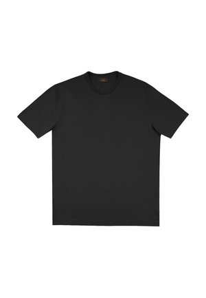 SLIM FIT ICECOTTON - ZANONE - T-shirt basic - dark black