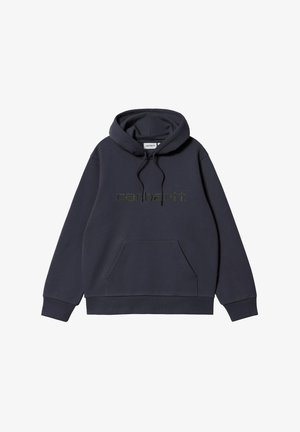 Carhartt WIP, HOODED CARHARTT SWEAT - Hoodie - dark navy dark scarab