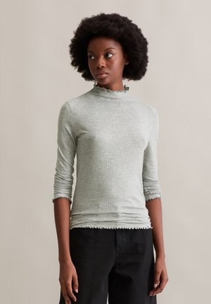 LONGSLEEVE SLIM - Langarmshirt - stone melange