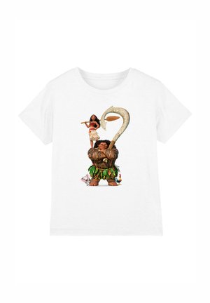 Disney MOANA MAUI MOANA STACKED - Print T-shirt - white