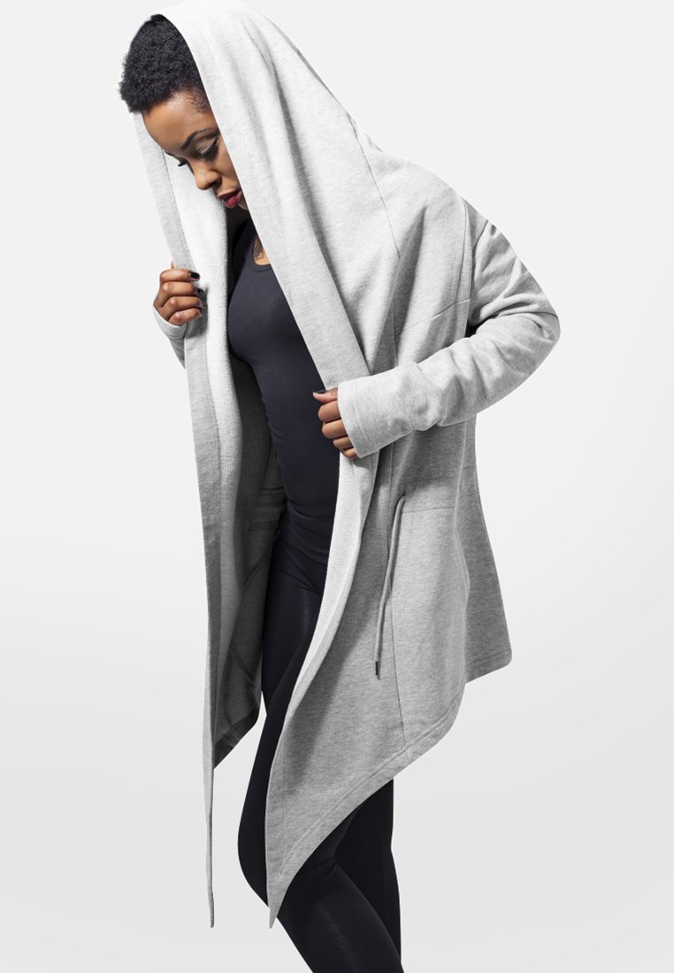 Urban Classics LADIES HOODED SWEAT CARDIGAN - Majica s kapuljačom i patentnim zatvaračem - grey