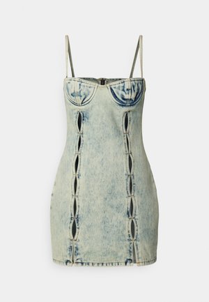 VESTITI - Denim dress - paradise green