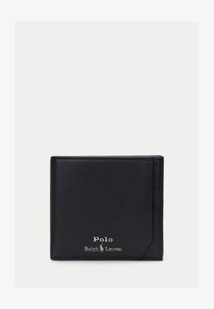 Polo Ralph Lauren SMOOTH LEATHER BILLFOLD COIN WALLET UNISEX - Lompakko - black