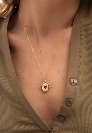 Singularu, LOVELY HEART DOUBLE MOM MEDALLION - Pendant - gold-coloured