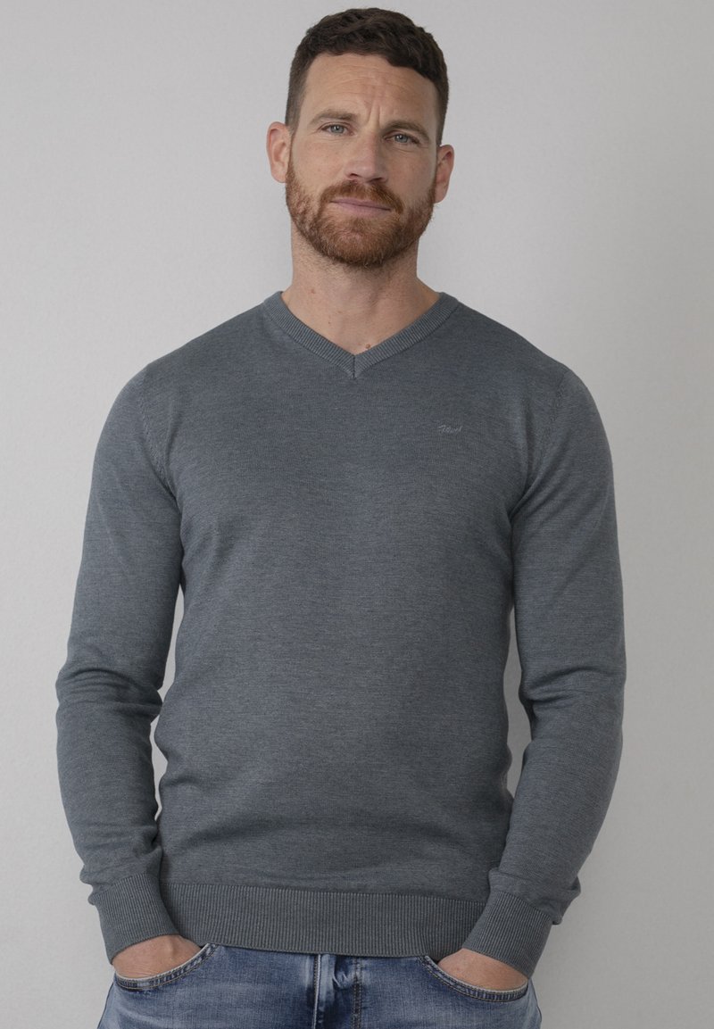 Herren Strickjacken | Petrol Industries Strickpullover dark slate/türkis - PX81566 Herren Strickjacken | Petrol Industries Strickpullover dark slate/türkis - PX81566