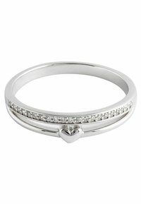 Next DOUBLE BAND HEART  REGULAR FIT - Anillo - silver coloured
