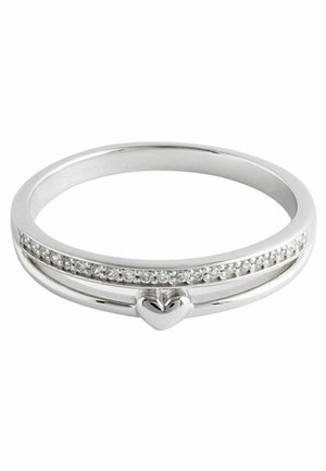 DOUBLE BAND HEART  REGULAR FIT - Anillo - silver coloured