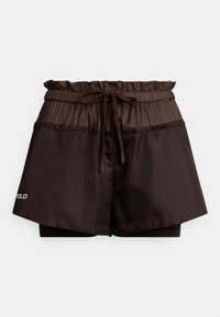 LAYERED DRAWSTRING SHORT - Calções - dark beech