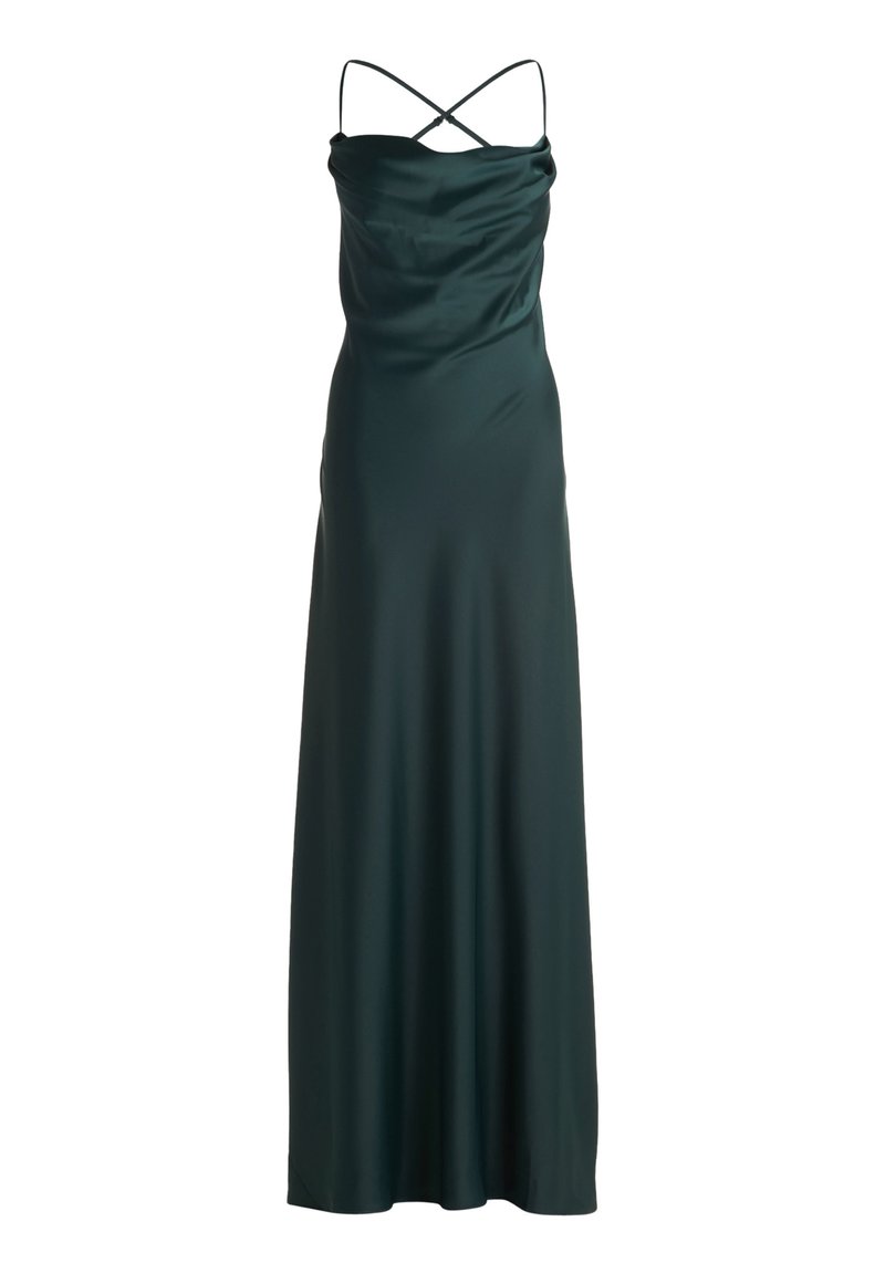 sachin and babi light blue dress I Saw It First cowl neck satin slip maxi dress in emerald green main image 1