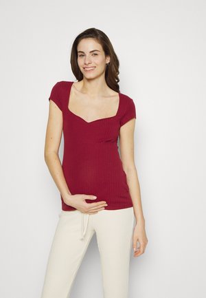 Anna Field MAMA Βασικό μπλουζάκι - dark red
