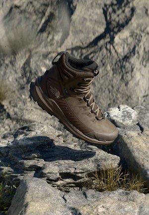 The North Face VECTIV - Trekingové boty - demitasse brown/garnet