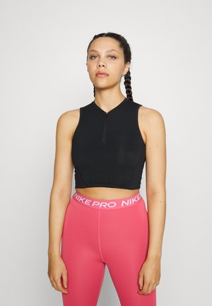 CROP TANK - Top - black/white