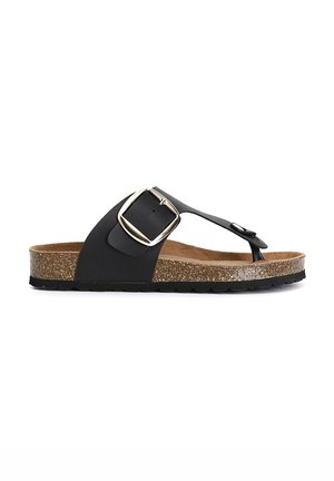 CAFèNOIR Sandaler m/ tåsplit - black