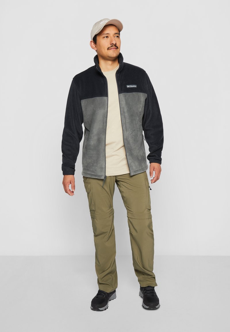 Columbia Men's Flare Gun™ Fleece Overshirt In Shark Surfcrest Stripe Print Columbia