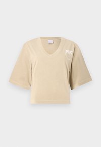 SUEZ CON BANDA LOGATA - Print T-shirt - cement beige
