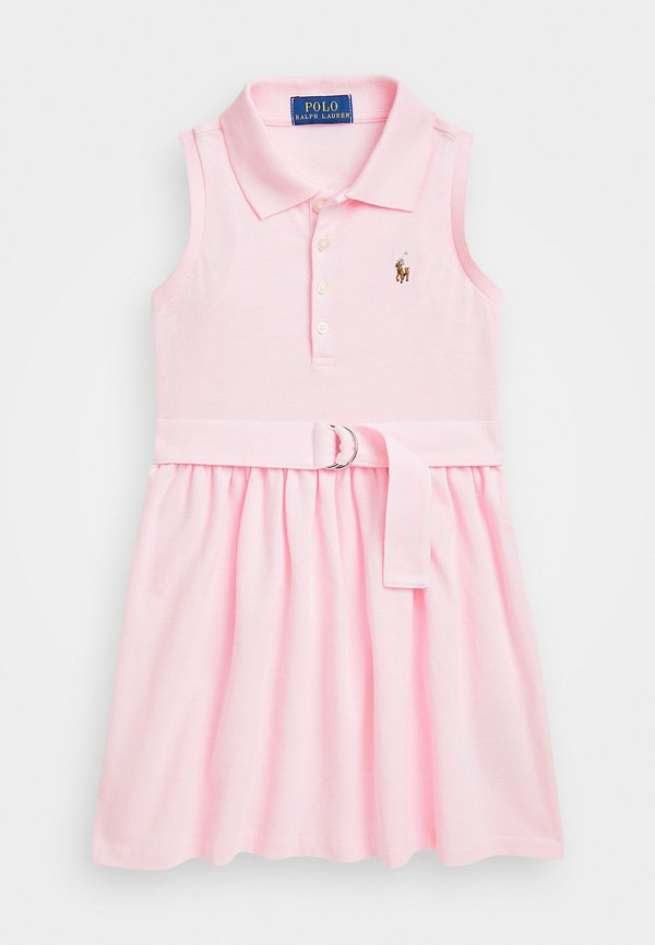 BELTED KNIT OXFORD POLO DRESS - Day dress