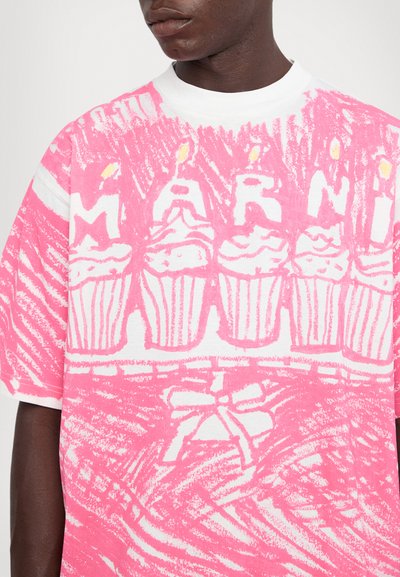 Marni Marškinėliai su spaudiniu - white